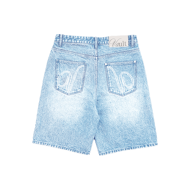 VAULT | ACID BLUE DENIM JORTS