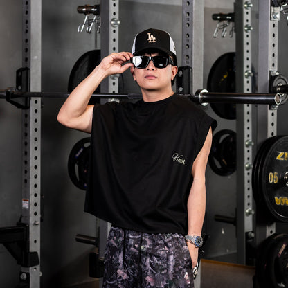 VAULT | THREADMARK MUSCLE TEE | BLACK