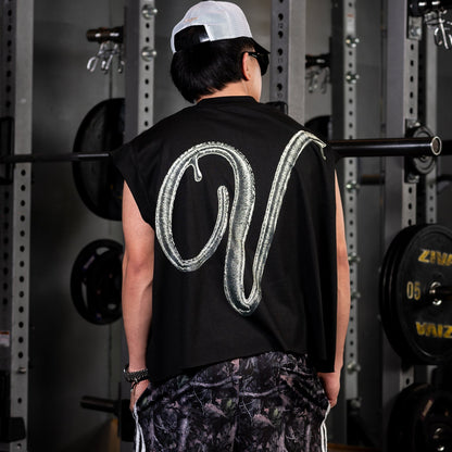 VAULT | THREADMARK MUSCLE TEE | BLACK