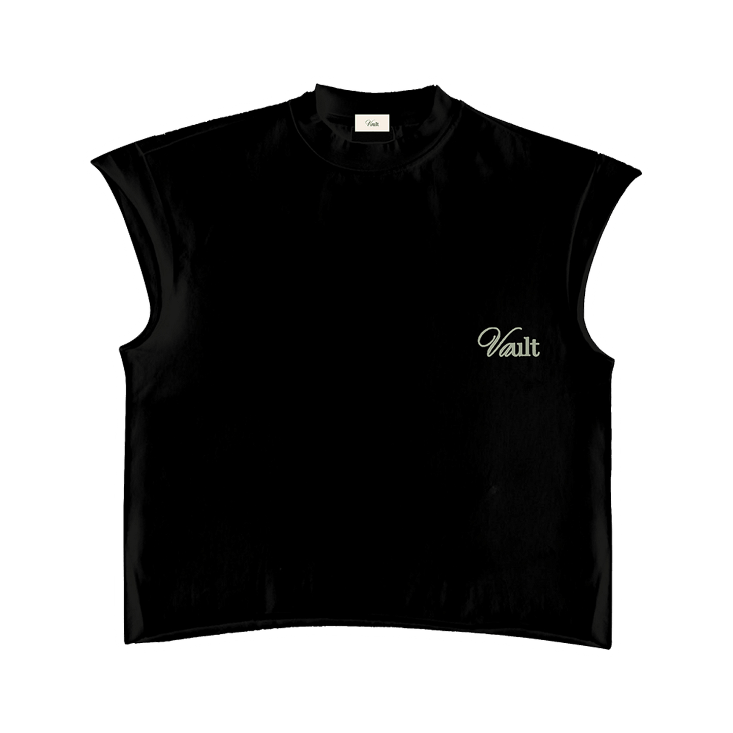 VAULT | BLACK MUSCLE TEE
