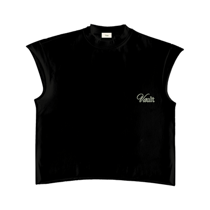 VAULT | BLACK MUSCLE TEE