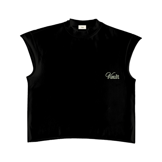 VAULT | BLACK MUSCLE TEE