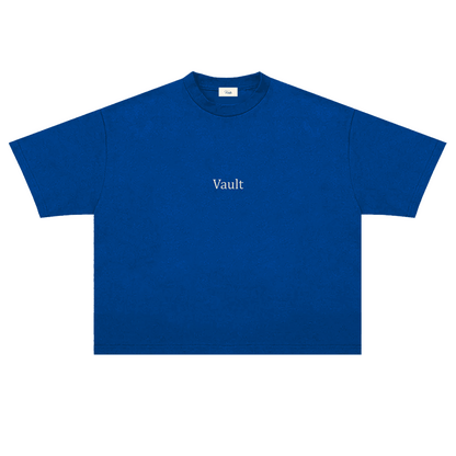 VAULT | BLUE BASIC TEE (BOXY FIT)
