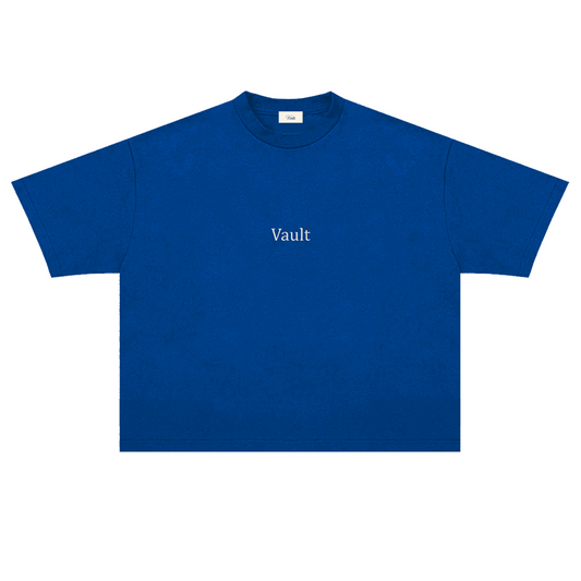 VAULT | BLUE BASIC TEE (BOXY FIT)
