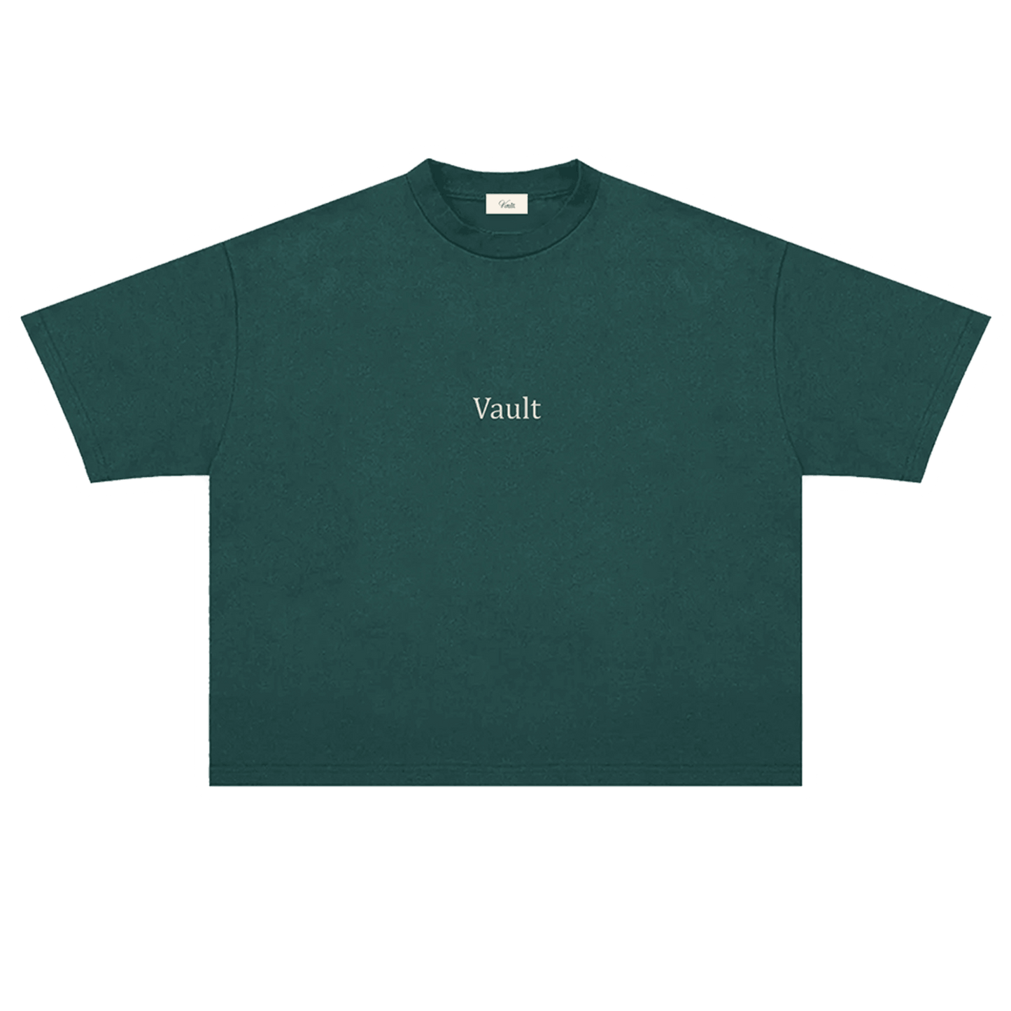 VAULT | MOSS GREEN BASIC TEE (BOXY FIT)