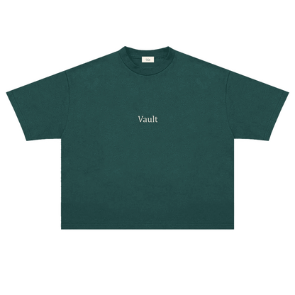 VAULT | MOSS GREEN BASIC TEE (BOXY FIT)