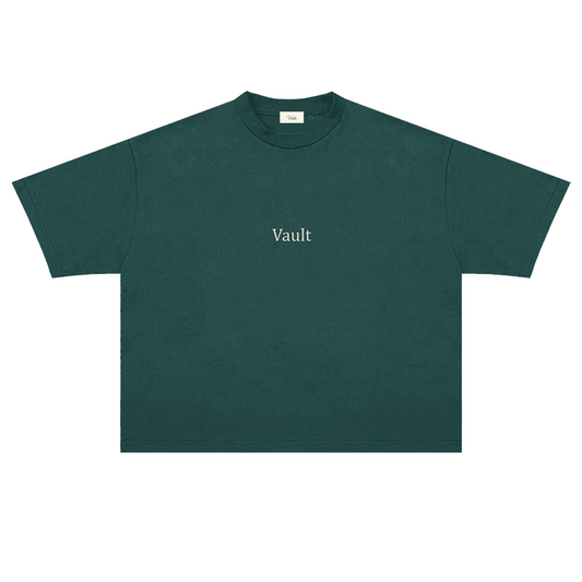 VAULT | MOSS GREEN BASIC TEE (BOXY FIT)