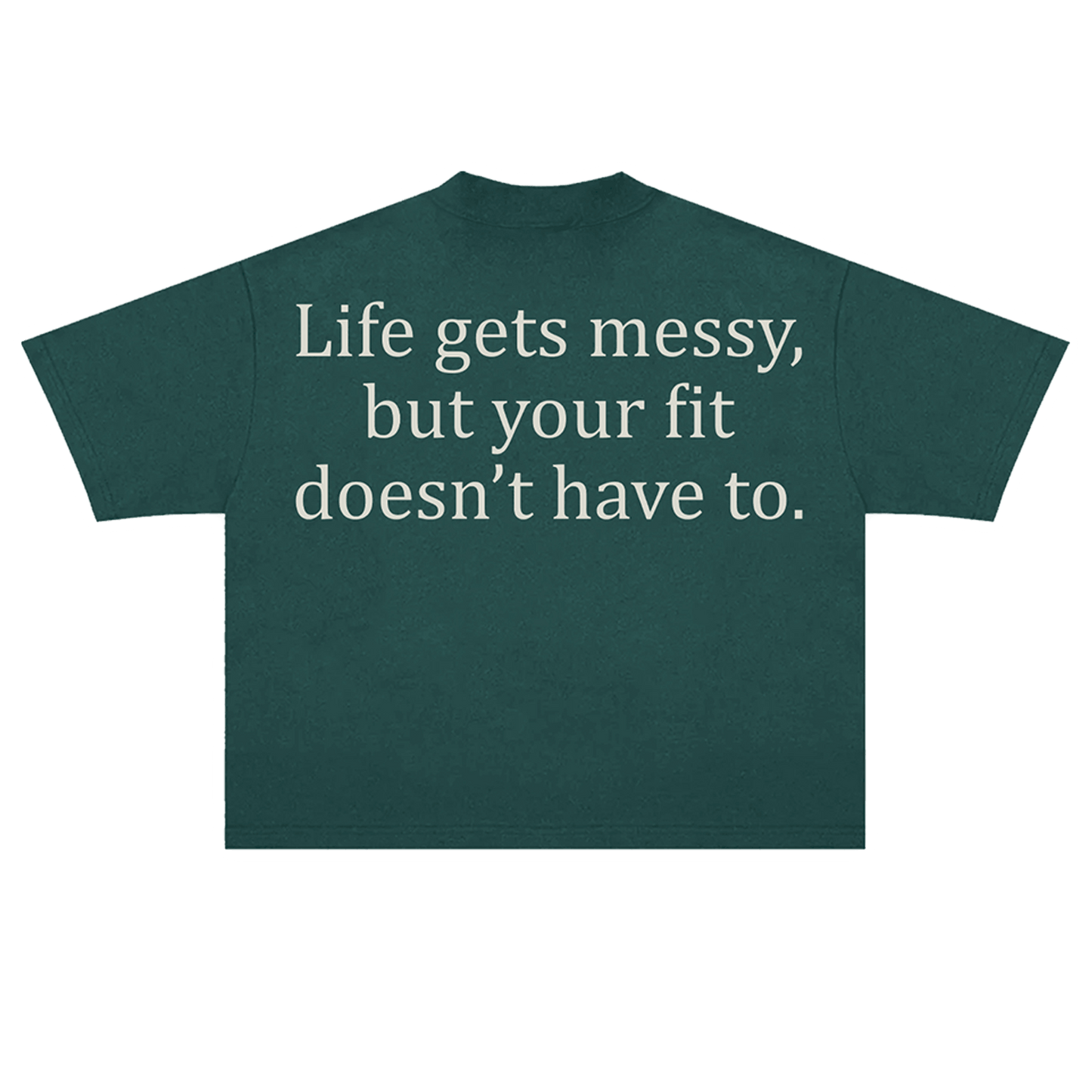 VAULT | MOSS GREEN BASIC TEE (BOXY FIT)