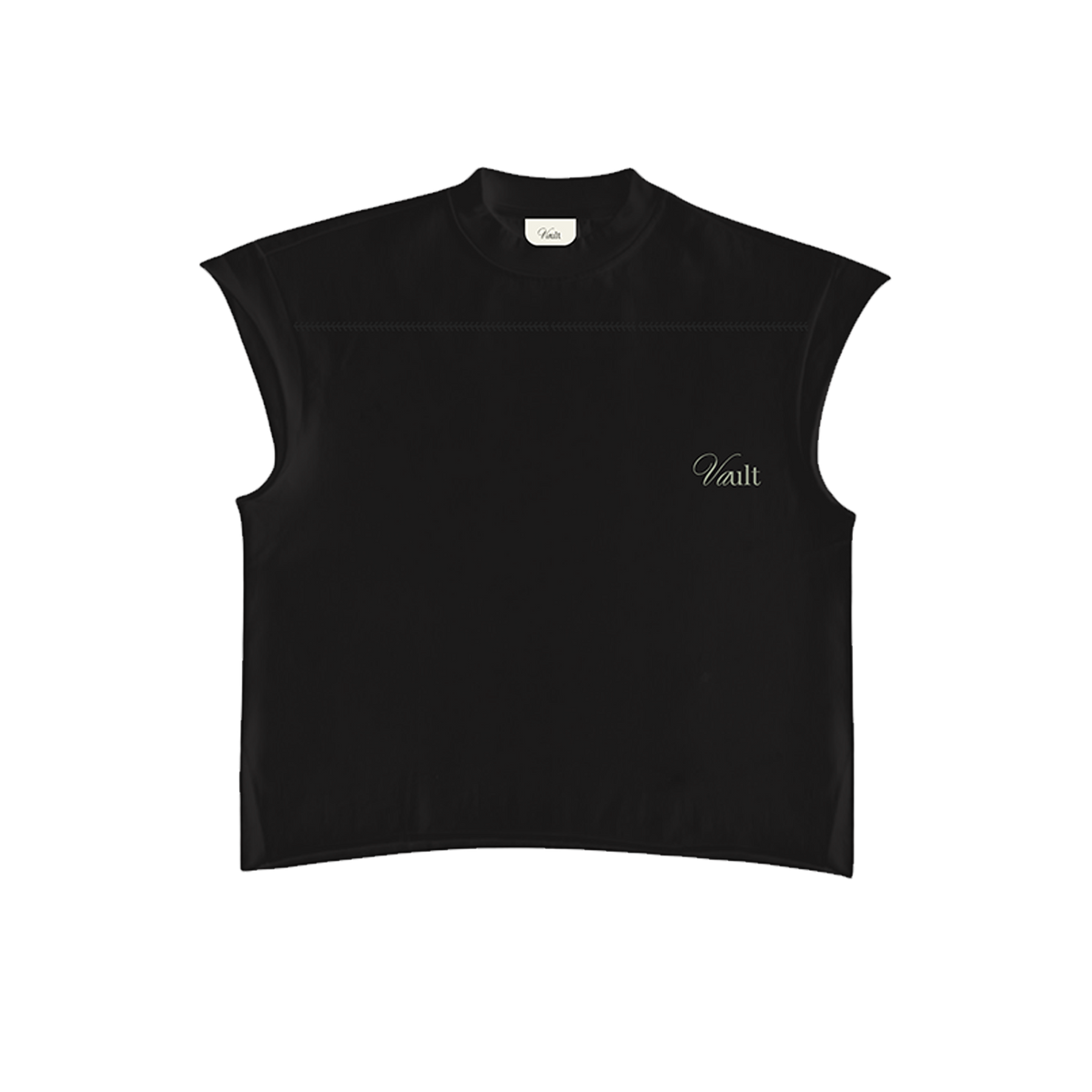 VAULT | THREADMARK MUSCLE TEE | BLACK