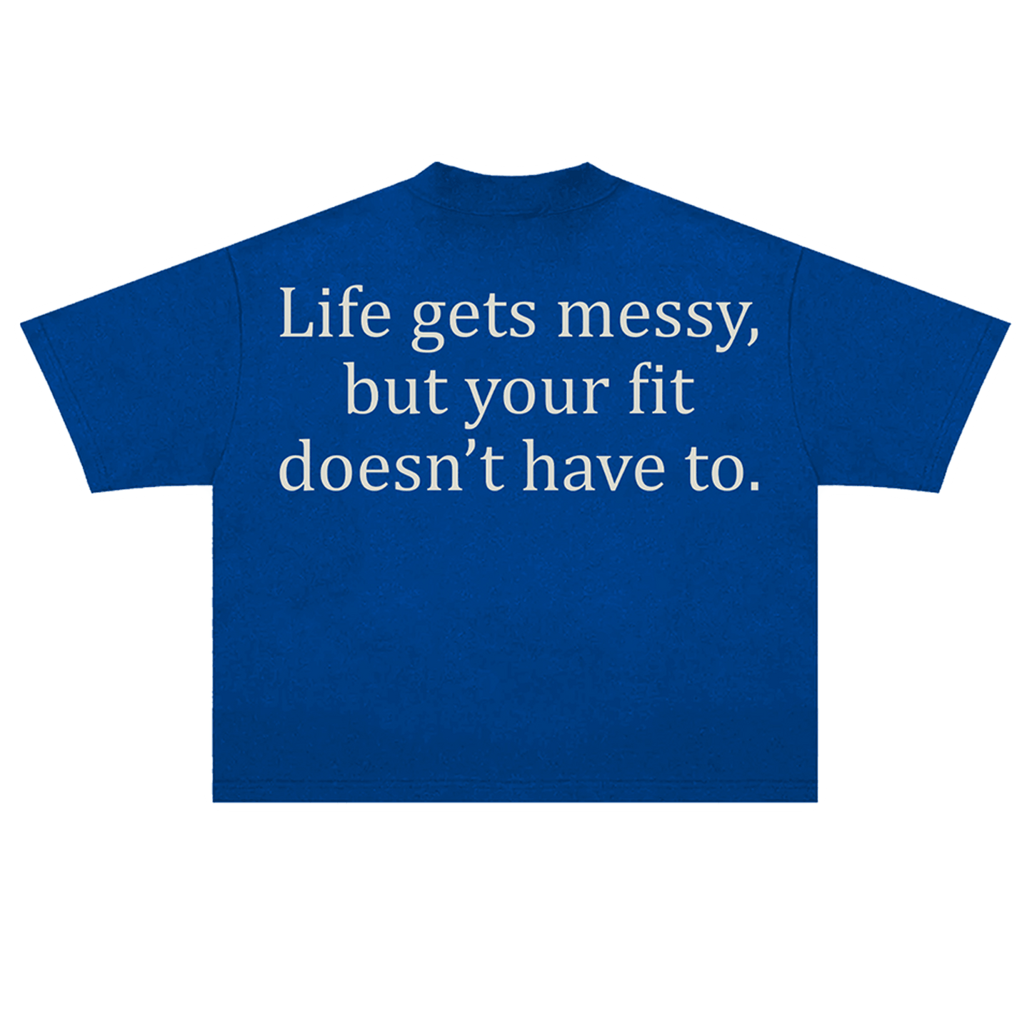 VAULT | BLUE BASIC TEE (BOXY FIT)